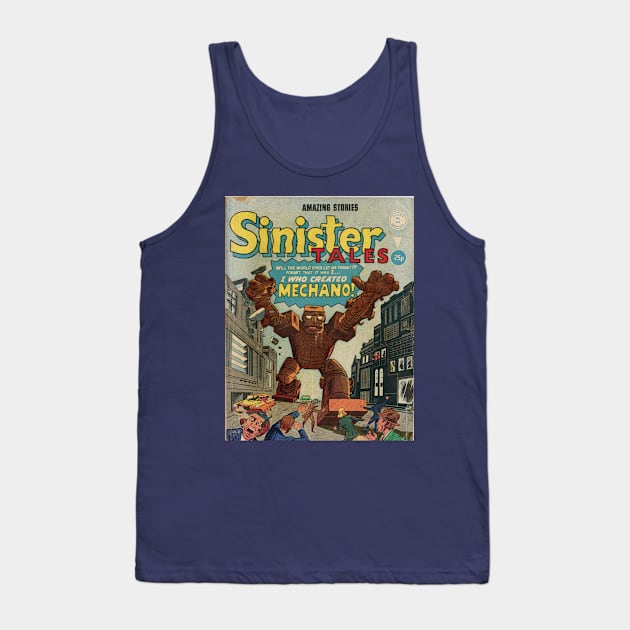 SINISTER TALES-MECHANO Tank Top by Armadillo Hat